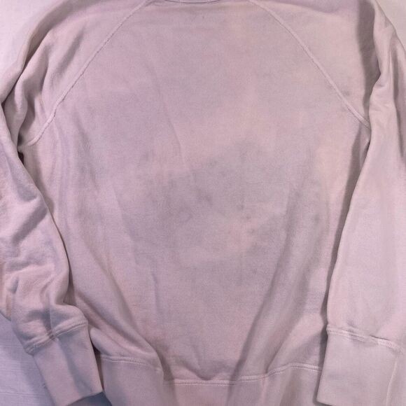 Hiro Clark White Long Sleeve Santa Ynez Crewneck Pullover Sweatshirt Size Small - Picture 7 of 11